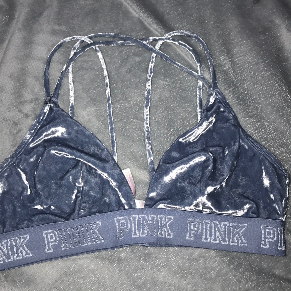 Silky sky blue , bra